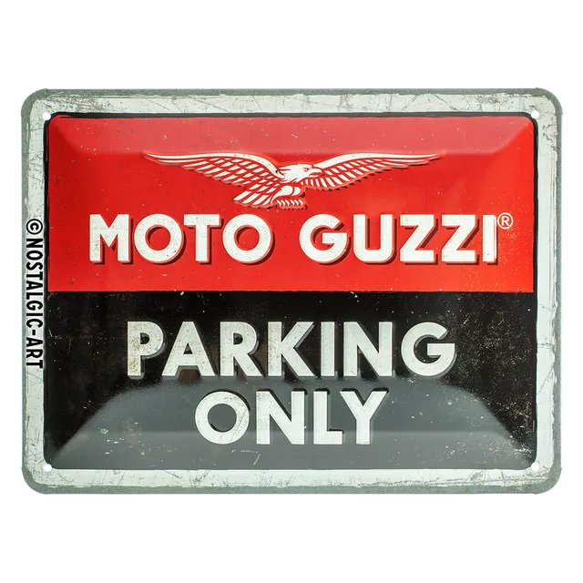nostalgic-art-moto-guzzi-parking-only-targa-in-metallo-15x20-cm-2 image 1