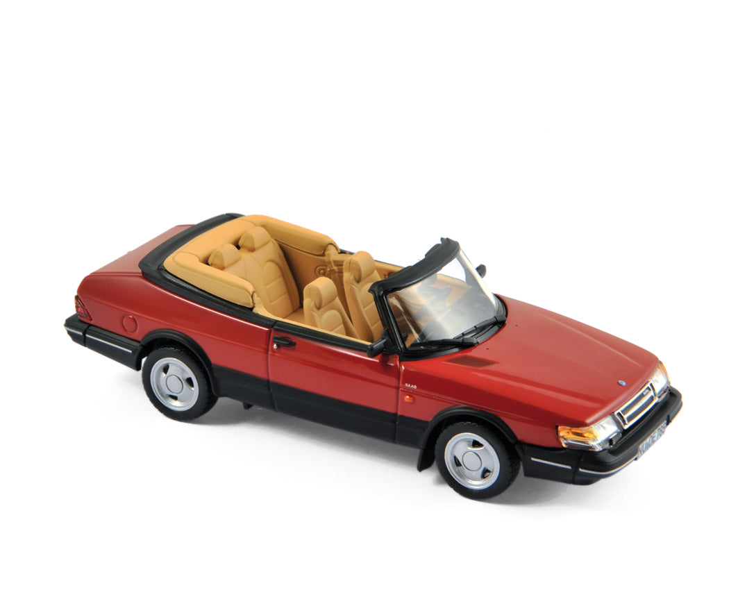 norev-saab-900-turbo-16-cabriolet-1992-rossa-scala-1-43-modellino-die-cast image 1