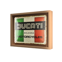 nostalgic-art-ducati-italy-giugiaro-logo-targa-in-metallo-15x20-cm-2 image 4