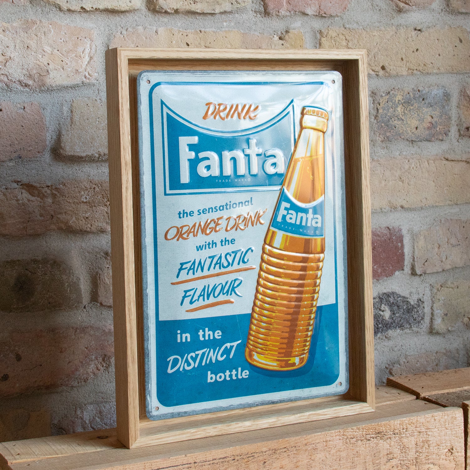 nostalgic-art-fanta-sensational-orange-drink-quadro-n-frame-m-edition-24x33-5-cm image 2