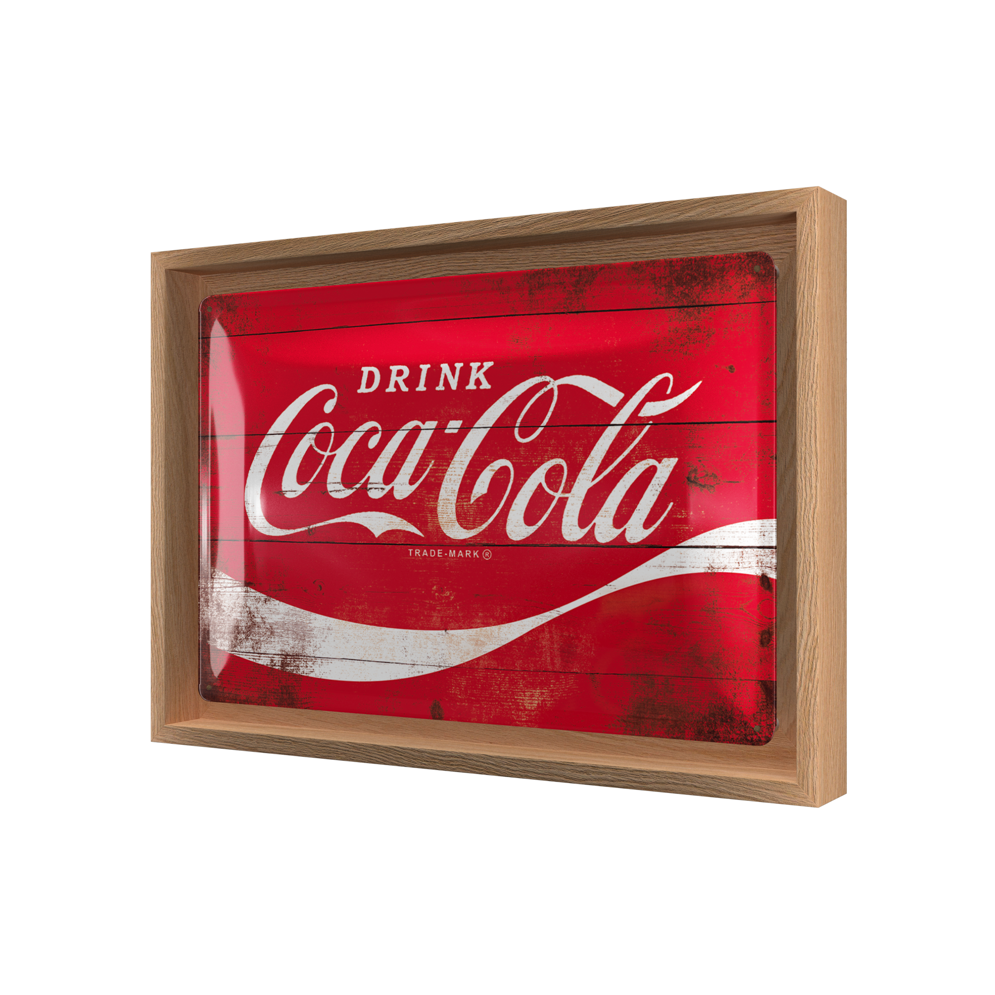 nostalgic-art-coca-cola-logo-red-wave-cornice-n-frame-m-edition-24x33-5-cm-legno image 1