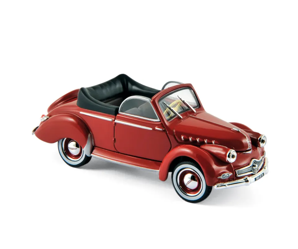 norev-panhard-dyna-x-cabriolet-1951-rosso-1-43-modellino-auto-d-epoca-die-cast image 1