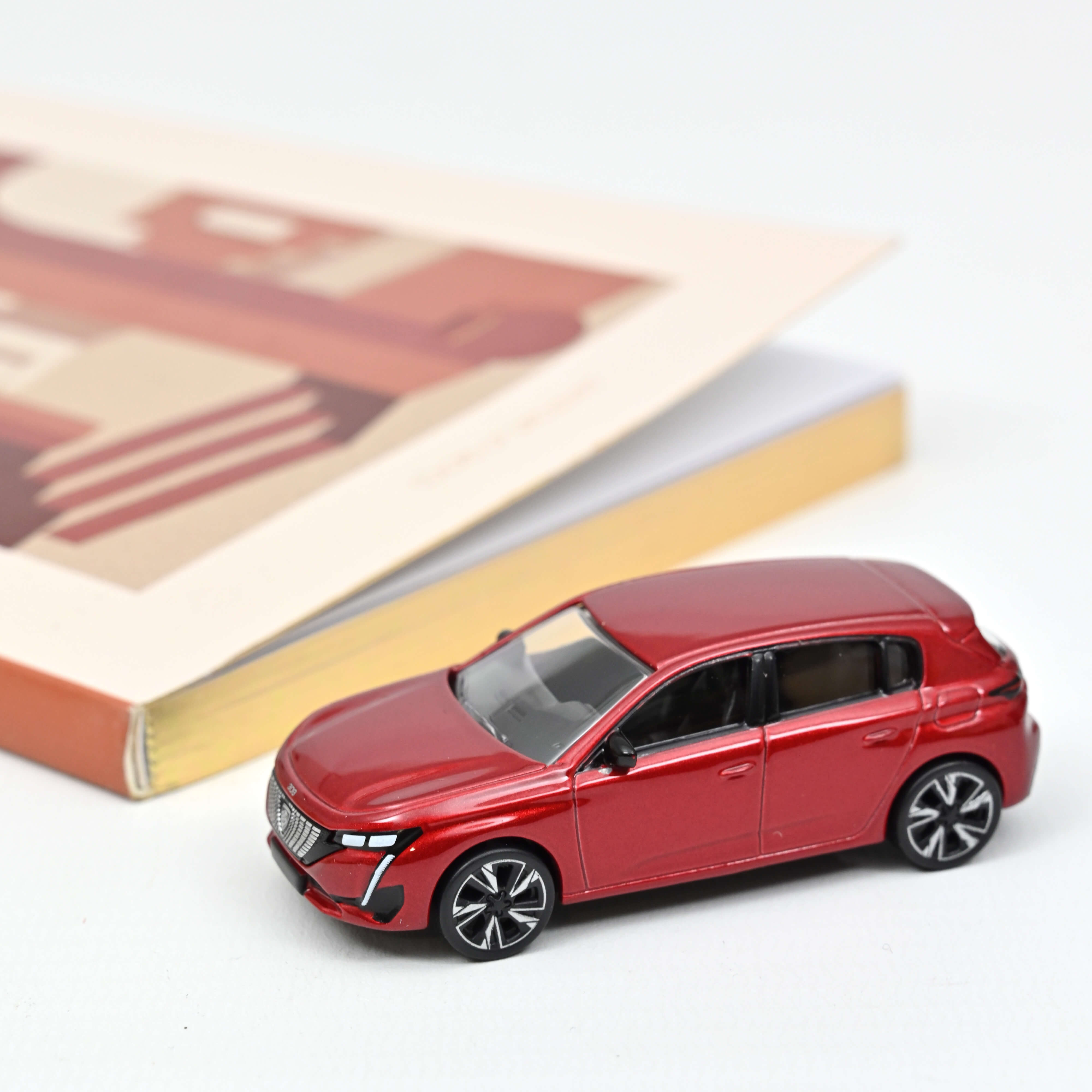 norev-peugeot-308-2021-modellino-auto-1-64-rosso-minijet image 1
