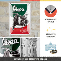 nostalgic-art-vespa-the-italian-classic-targa-in-metallo-20x30-cm-2 image 2