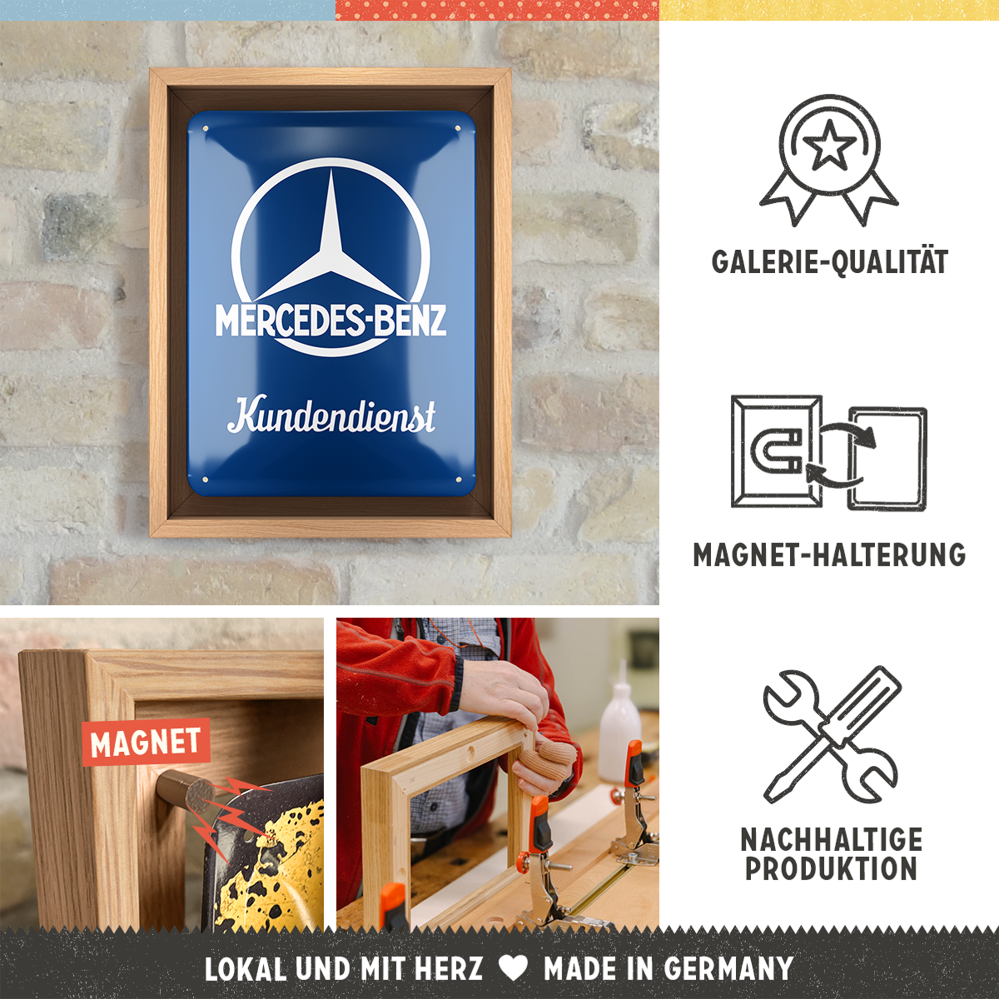 nostalgic-art-mercedes-benz-kundendienst-cornice-n-frame-s-18-5x24-cm-rovere image 3