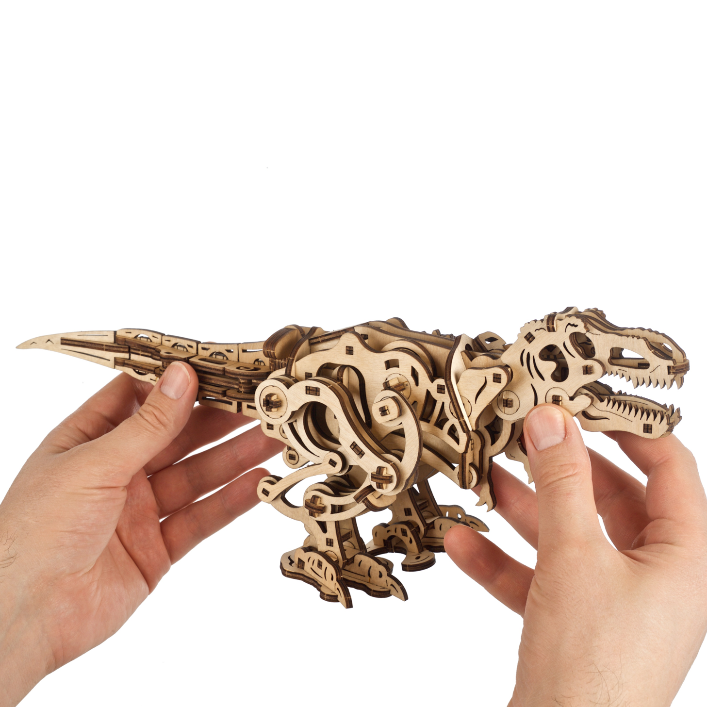 ugears-tyrannosaurus-rex-modellino-meccanico-in-legno-da-costruire image 4