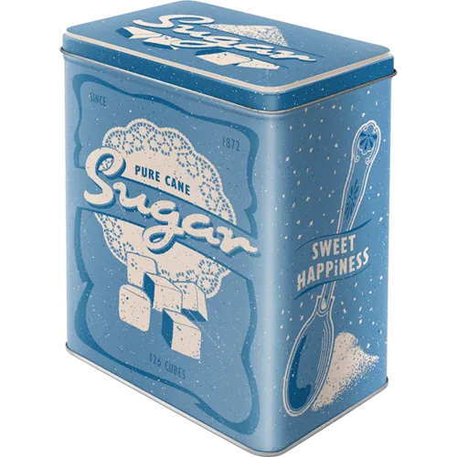 nostalgic-art-sugar-scatola-in-metallo-retr-3-litri-10x14x20-cm image 1