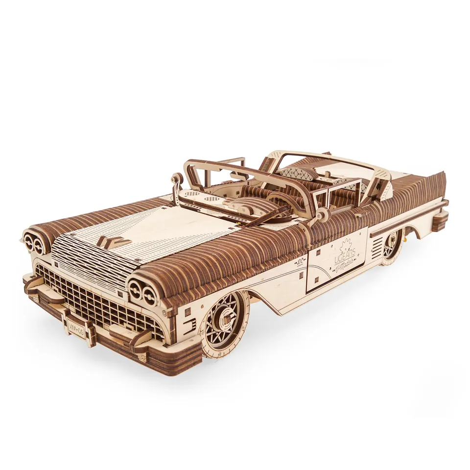 ugears-dream-cabriolet-vm-05-modello-meccanico-3d-in-legno image 1