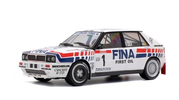 solido-lancia-delta-integrale-16v-1991-modellino-rally-1-18-tour-de-corse-d-auri image 1