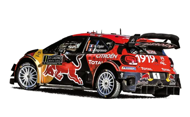 norev-citro-n-c3-wrc-2019-rally-monte-carlo-n-1-ogier-ingrassia-modellino-1-18 image 1