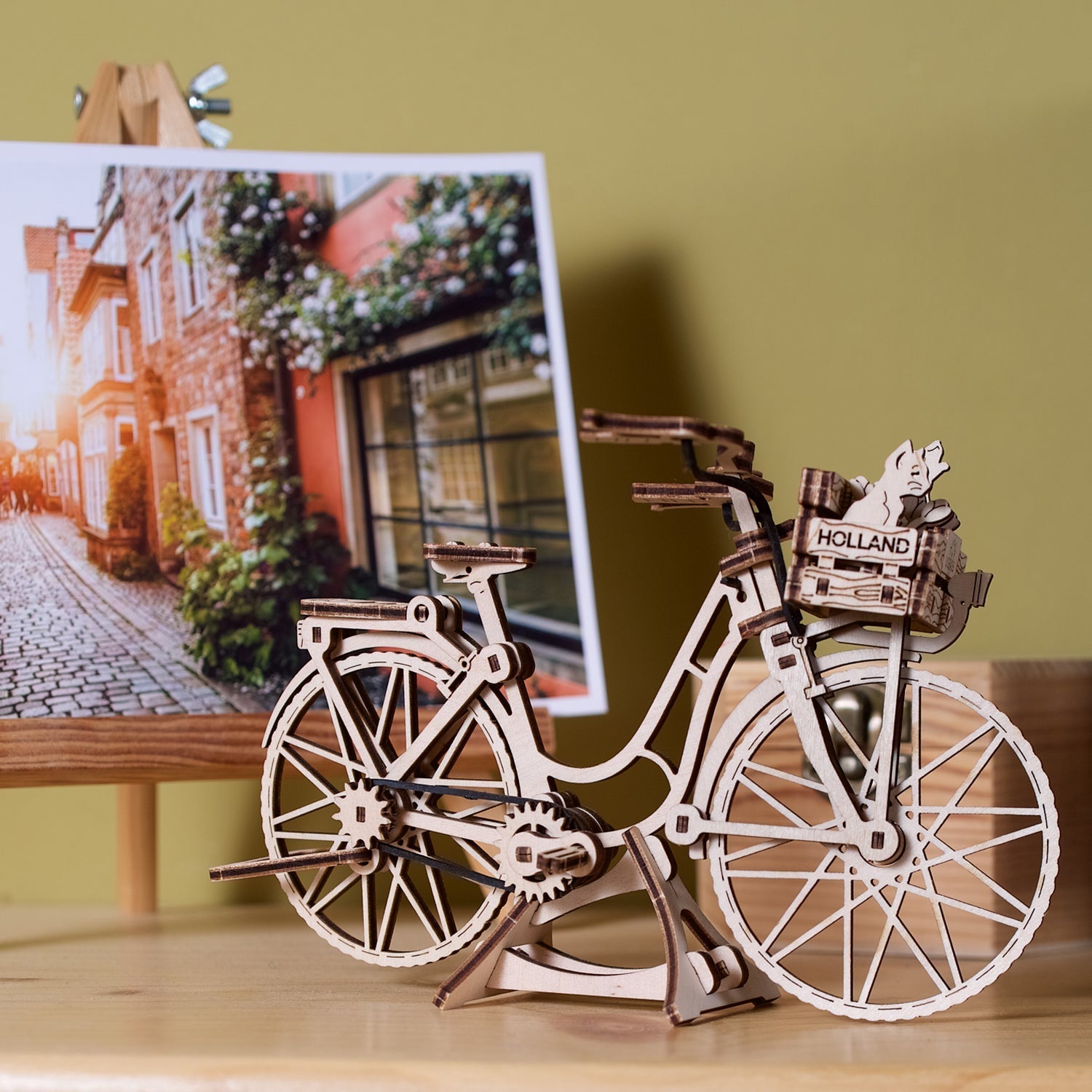 ugears-dutch-bicycle-u-mini-puzzle-3d-meccanico-in-legno-amsterdam image 8