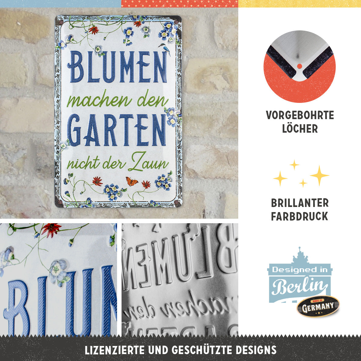 nostalgic-art-blumen-machen-den-garten-special-edition-targa-20x30-cm image 2
