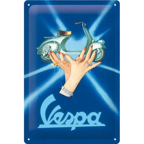 nostalgic-art-vespa-faro-basso-1949-targa-in-metallo-20x30-cm image 1