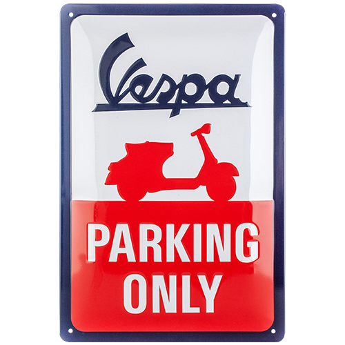 nostalgic-art-vespa-parking-only-targa-in-metallo-20x30-cm-2 image 1
