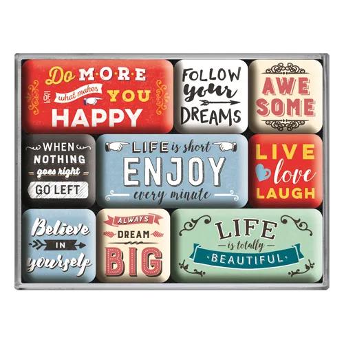 nostalgic-art-enjoy-life-set-magneti-7x9x2-cm image 1