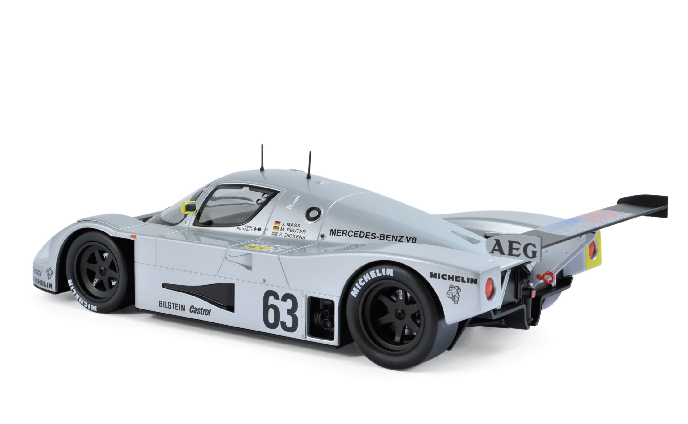 norev-sauber-mercedes-c9-1989-n-63-maas-reuter-dickens-1-18-modellino-le-mans image 2
