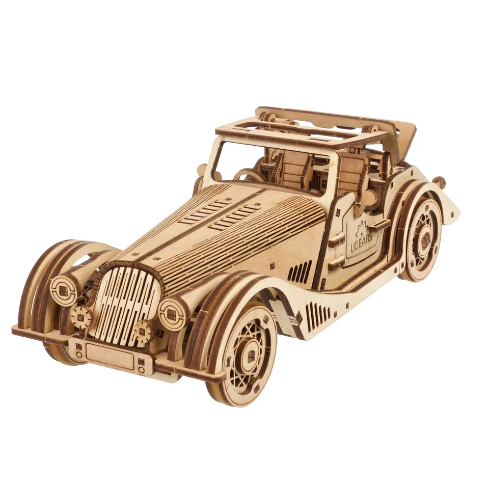ugears-sports-car-rapid-mouse-auto-a-molla-in-legno-da-costruire image 1