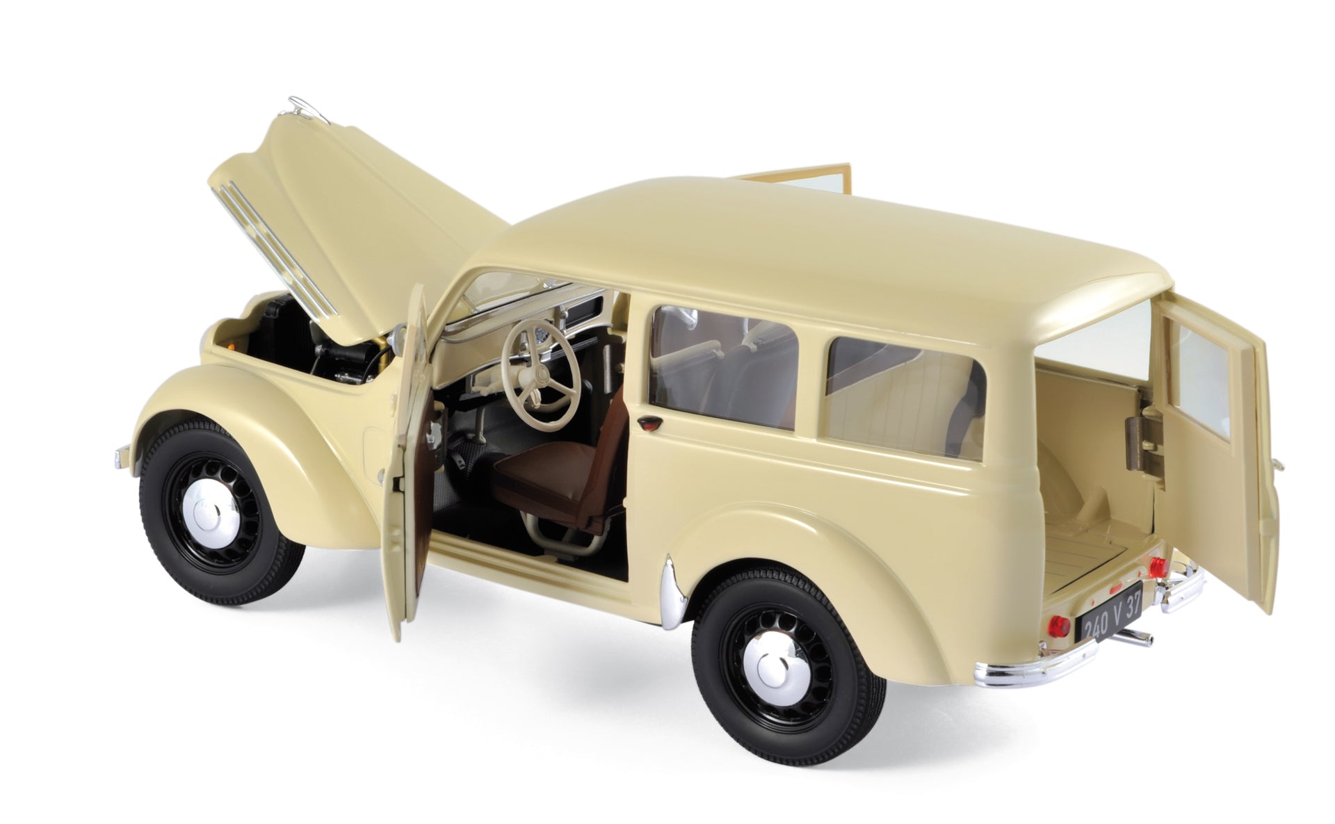 norev-renault-break-300-kg-juvaquatre-1951-automodello-1-18-avorio image 1