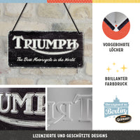 nostalgic-art-triumph-logo-black-wood-targa-in-metallo-10x20-cm image 2