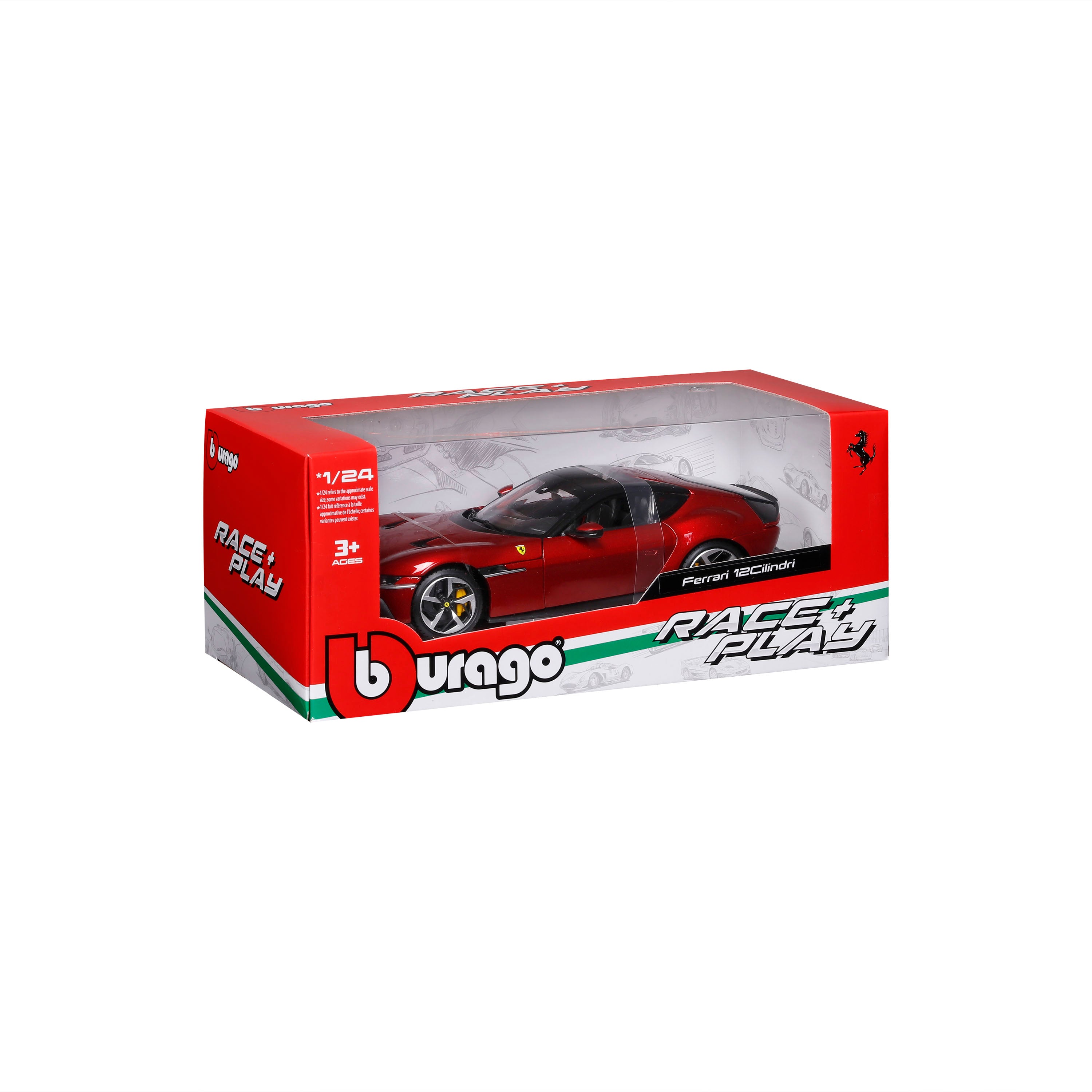 bburago-ferrari-12-cilindri-r-p-1-24-modellino-diecast-con-cofano-e-portiere-apr image 2