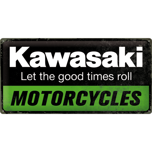 nostalgic-art-kawasaki-motorcycles-targa-in-metallo-25x50-cm-2 image 1