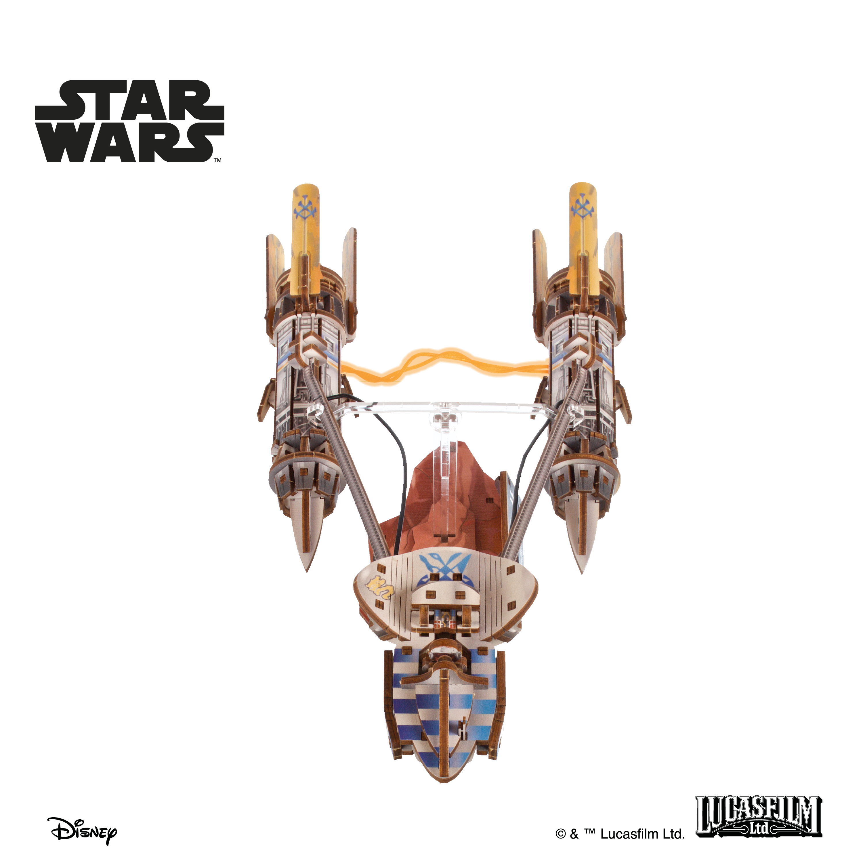 ugears-anakin-skywalker-s-podracer-star-wars-modello-3d-in-legno-meccanico-da-co image 6