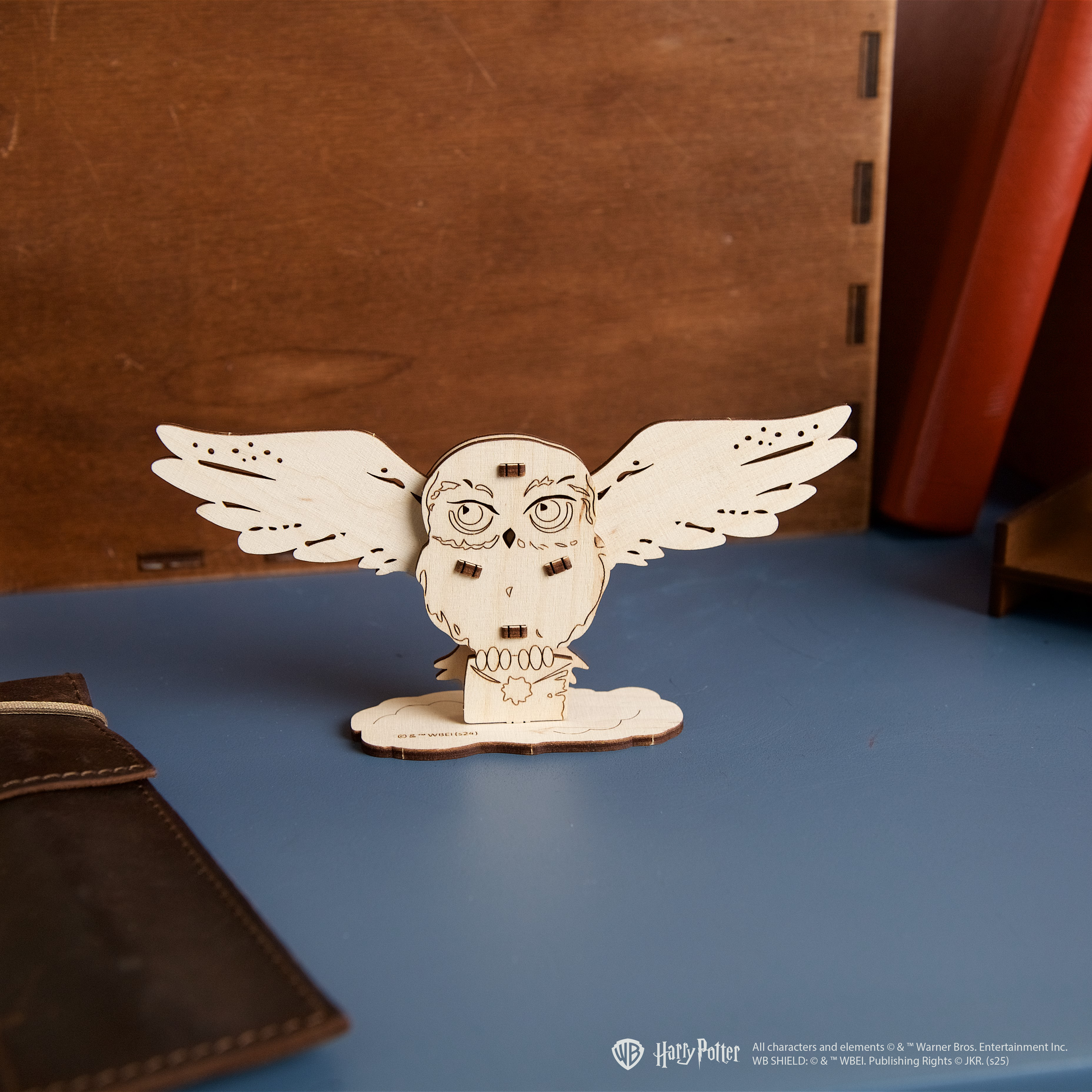 ugears-hedwig-gufo-modello-3d-da-colorare-harry-potter-in-legno image 6