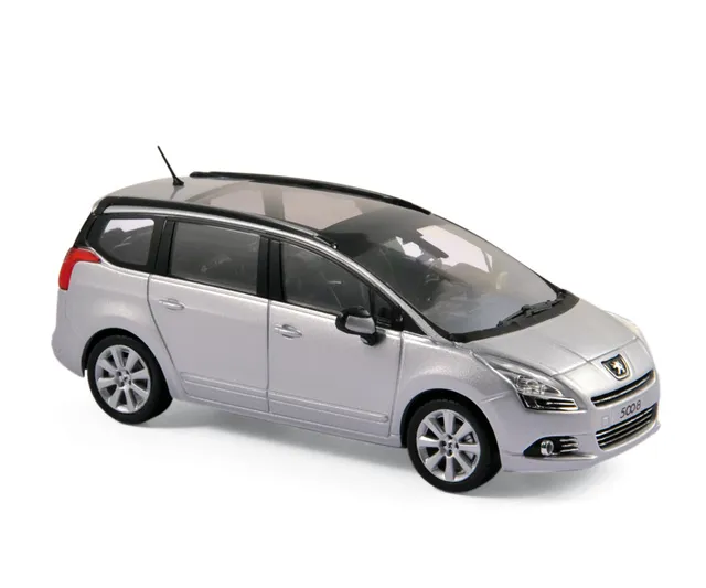norev-peugeot-5008-2009-modello-auto-die-cast-1-43-silver image 1