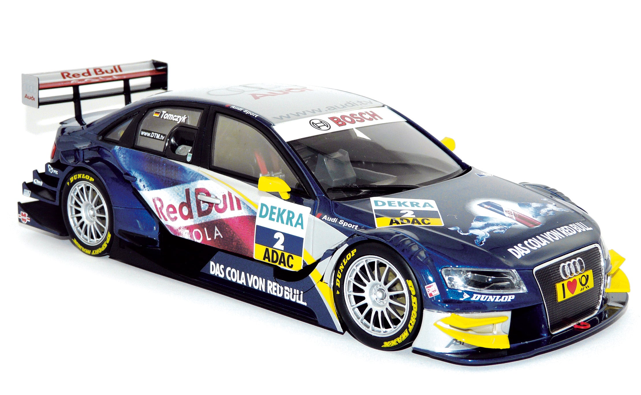 norev-audi-a4-dtm-2008-n-2-martin-tomczyk-1-18-modellino-corsa image 1