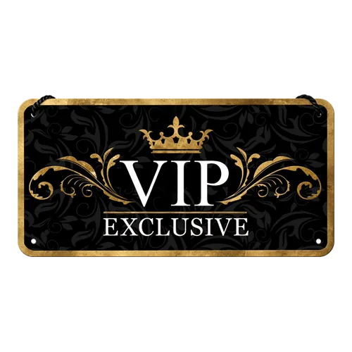 nostalgic-art-vip-exclusive-insegna-in-metallo-da-appendere-10x20-cm image 1