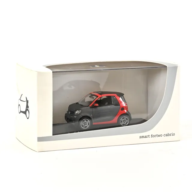 norev-smart-fortwo-cabriolet-2016-grigio-titanio-opaco-1-43-modellino-jet-car image 1