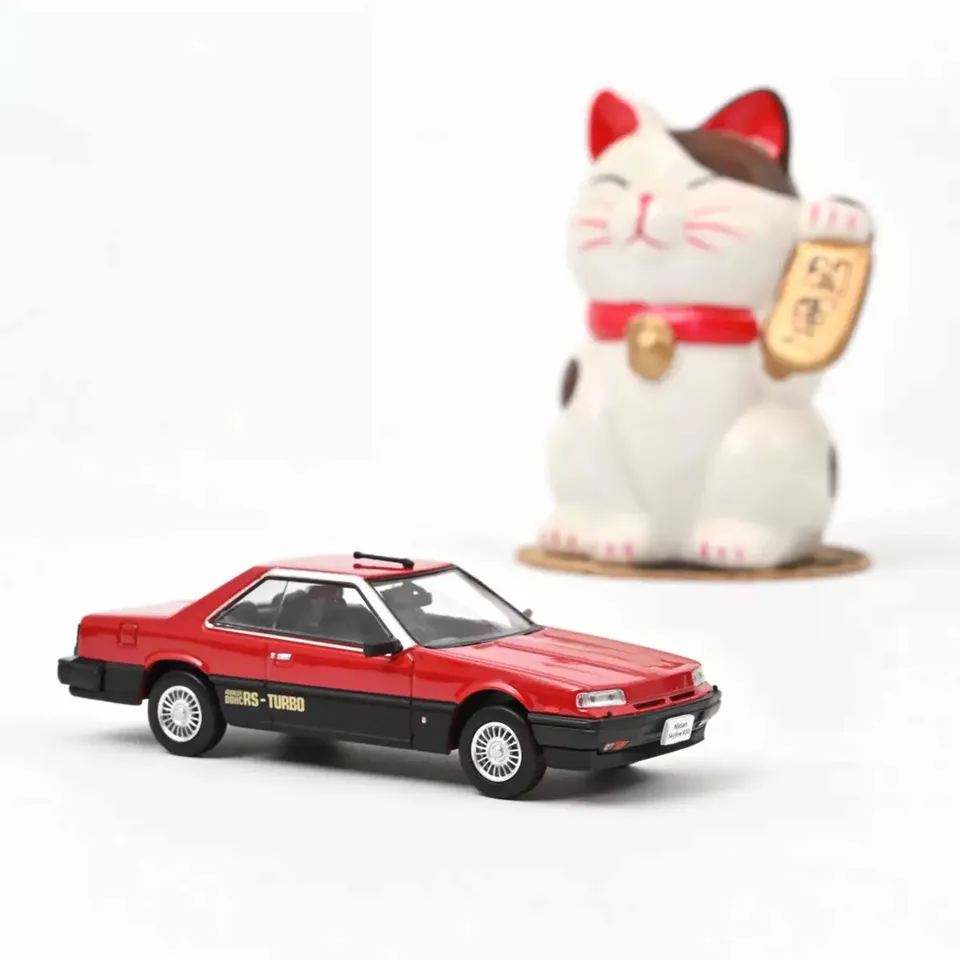 norev-nissan-skyline-r30-hard-top-2000-turbo-rsx-1983-rosso-nero-modellino-1-43 image 1