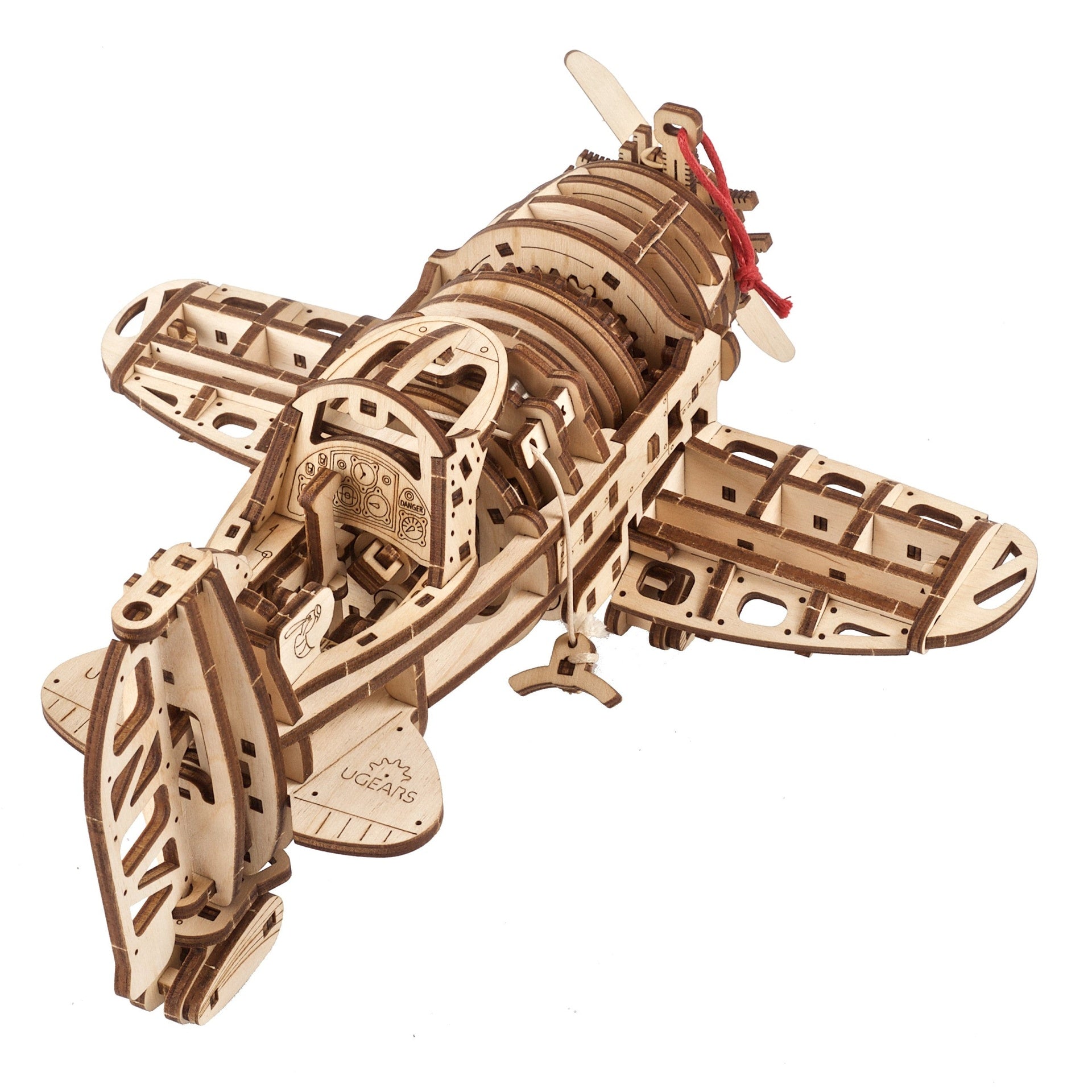 ugears-mad-hornet-airplane-modello-meccanico-in-legno-da-assemblare image 2