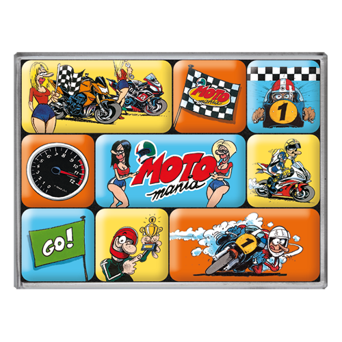 nostalgic-art-motomania-the-winner-takes-it-all-set-magneti-7x9x2-cm image 1