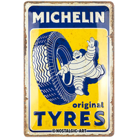 nostalgic-art-michelin-original-tyres-targa-in-metallo-20x30-cm image 2