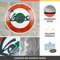 nostalgic-art-vespa-logo-italian-insegna-rotonda-in-metallo-35-cm image 2