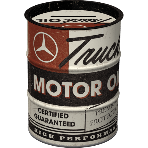 nostalgic-art-daimler-truck-motor-oil-salvadanaio-barile-olio-600-ml image 1