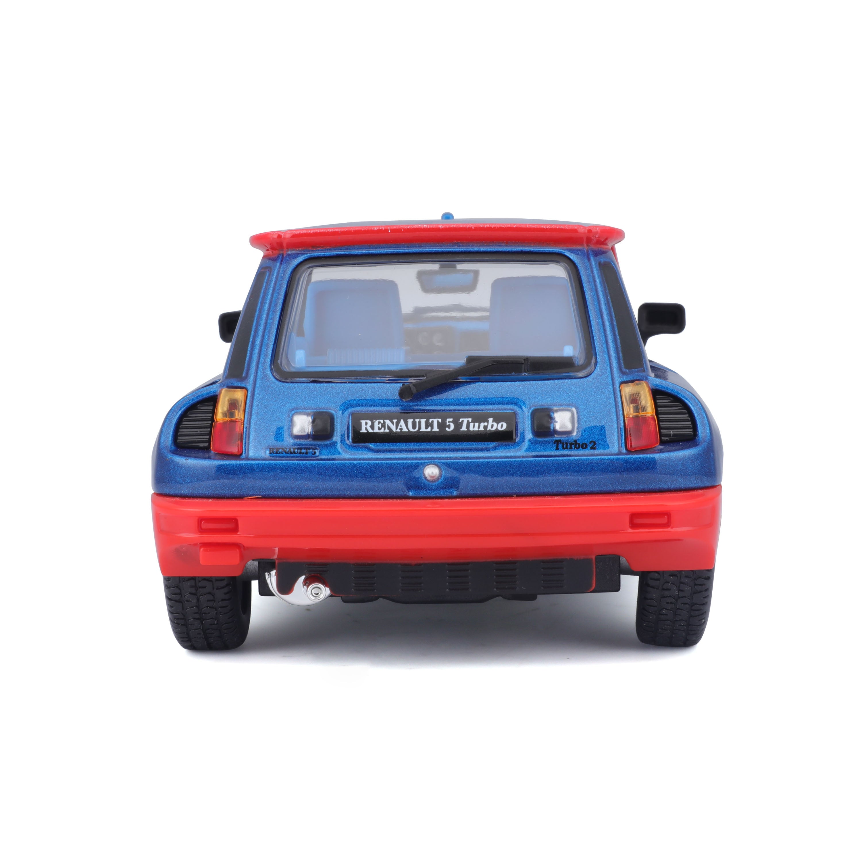 bburago-renault-5-turbo-1-24-modellino-auto-stradale-blu-e-rosso image 7