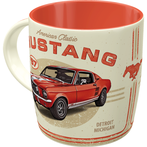 nostalgic-art-ford-mustang-gt-1967-red-tazza-in-ceramica-330-ml-2 image 1