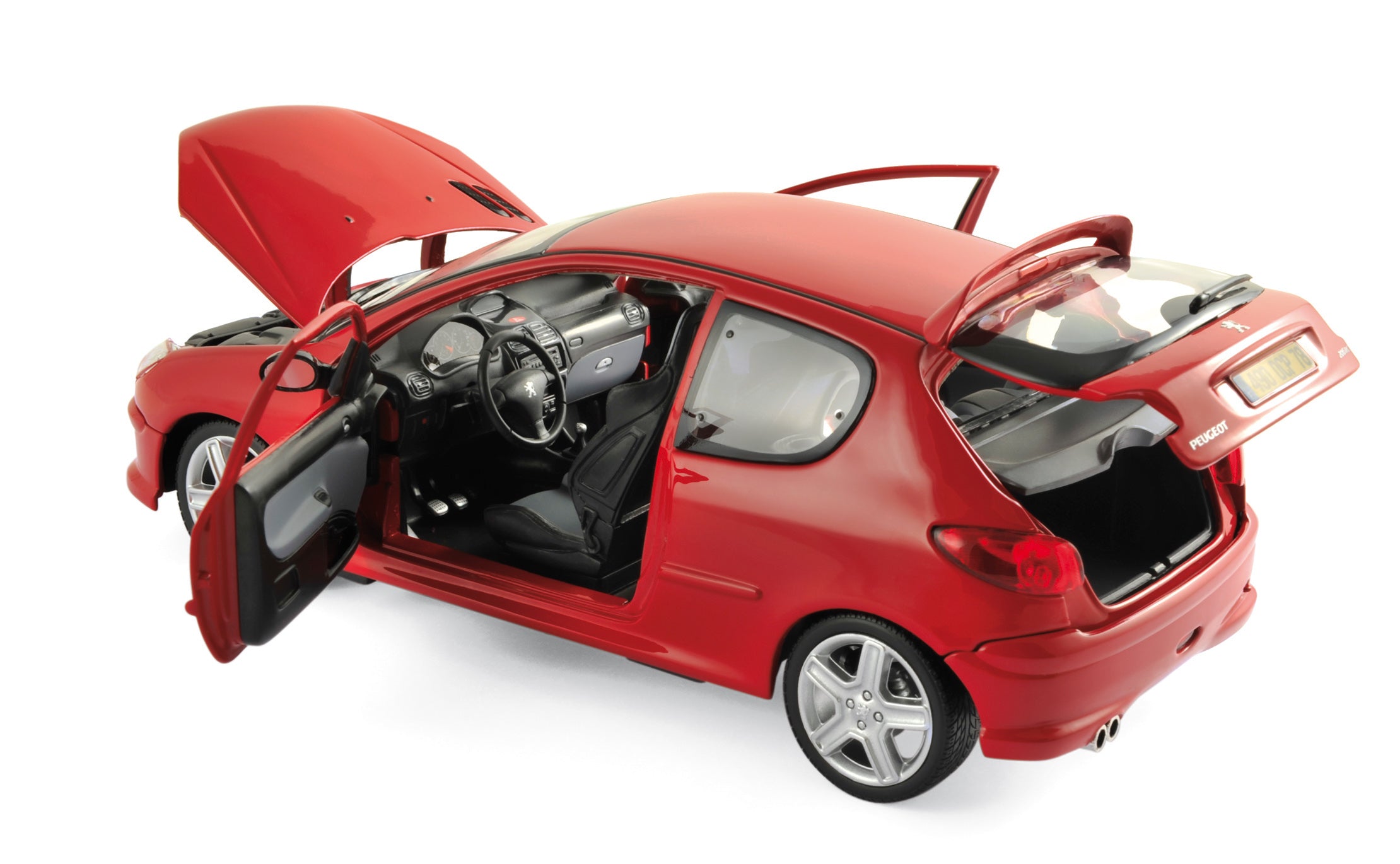 norev-peugeot-206-rc-2003-modellino-auto-1-18-rosso-aden image 2