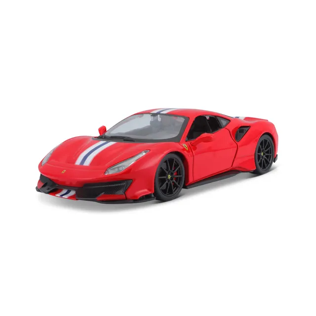 bburago-ferrari-488-pista-race-play-diecast-scala-1-24-rossa image 1
