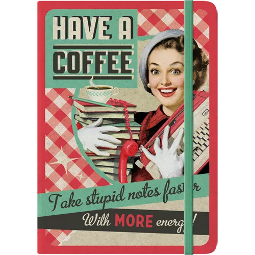 nostalgic-art-have-a-coffee-taccuino-a5-15x20-cm-128-pagine image 1