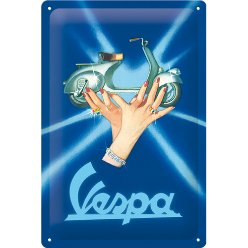 nostalgic-art-vespa-faro-basso-1949-targa-in-metallo-20x30-cm image 1