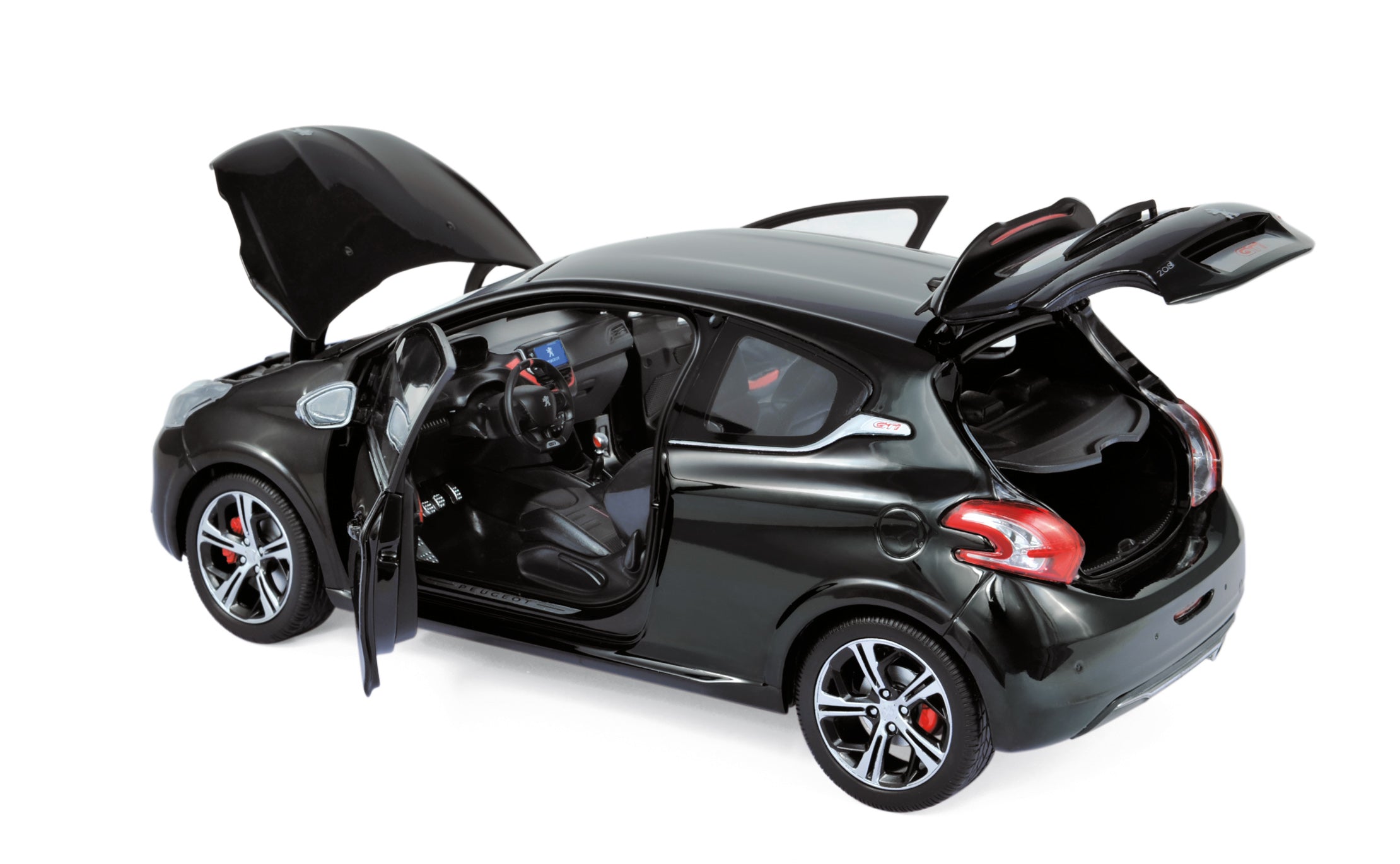 norev-peugeot-208-gti-2013-modellino-auto-1-18-nero-perla-nera image 2