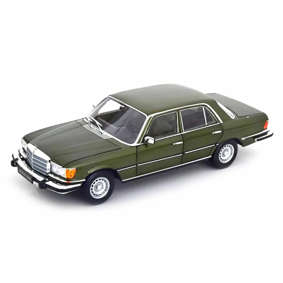 norev-mercedes-benz-350-se-1973-versione-us-verde-metallizzato-modellino-1-18 image 1