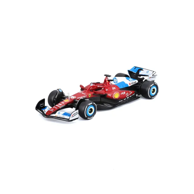 bburago-ferrari-sf-25-16-charles-leclerc-miami-livery-scala-1-43-modellino-f1-20 image 1