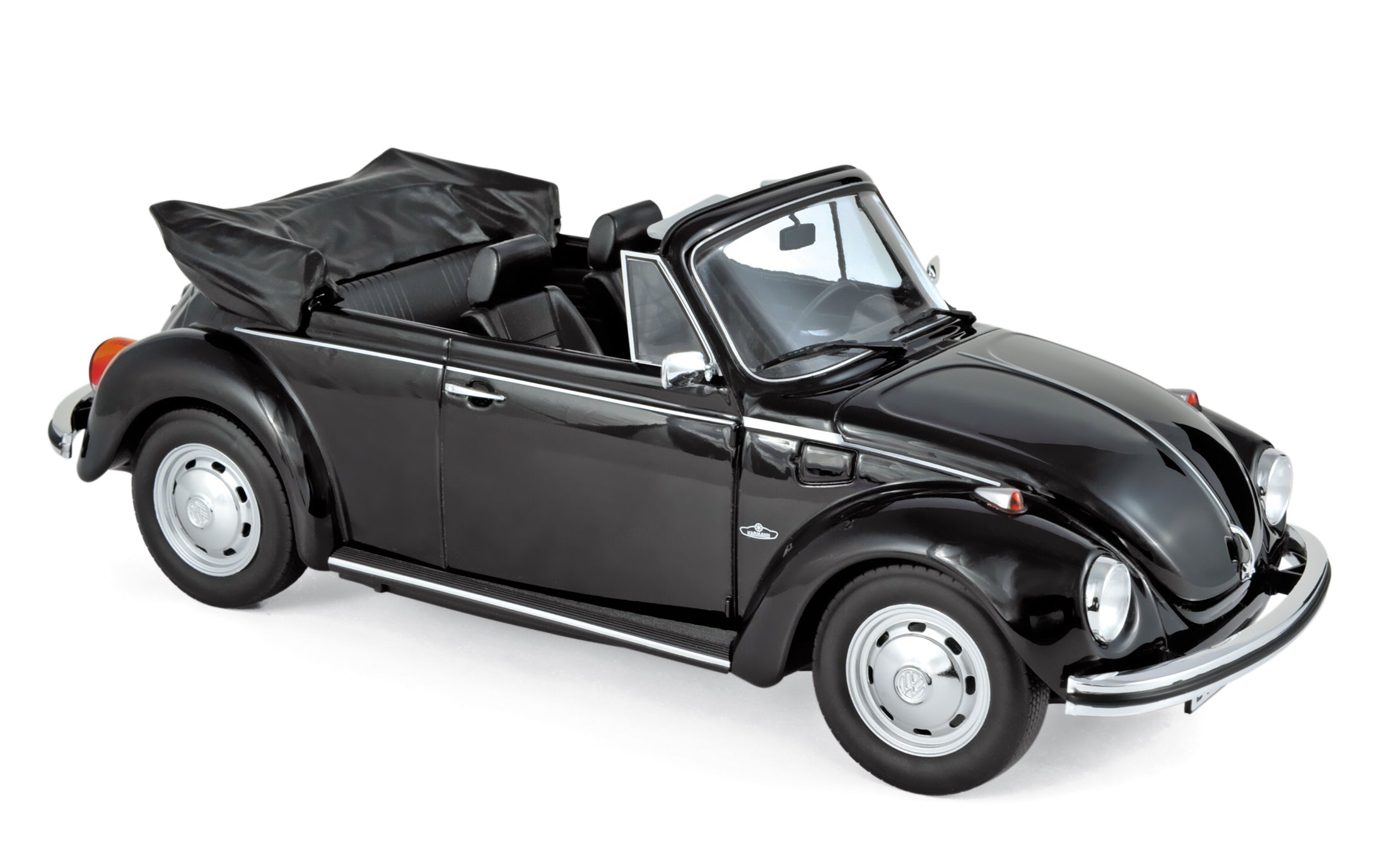 norev-vw-1303-cabriolet-1972-modellino-auto-1-18-nero-200pcs image 1