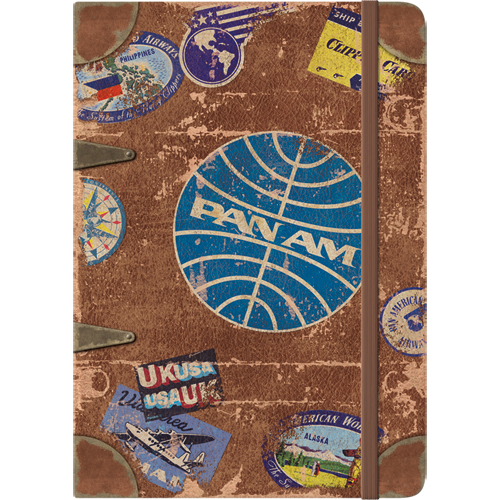 nostalgic-art-pan-am-travel-stickers-taccuino-a5-128-pagine image 1