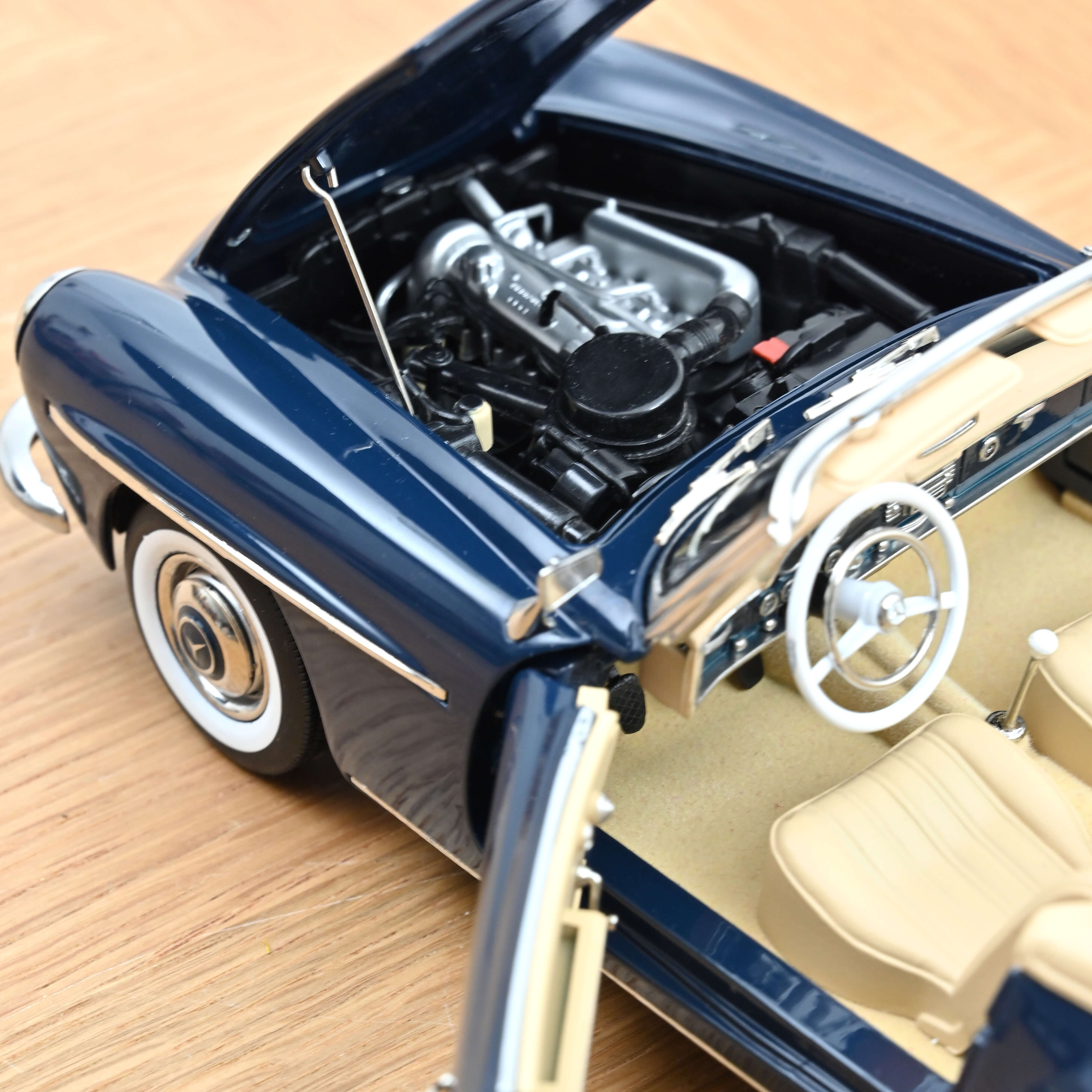 norev-mercedes-benz-190-sl-1957-modellino-auto-1-18-blu-medio image 5