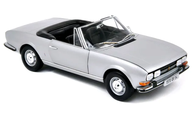 norev-peugeot-504-cabriolet-1971-grigio-metallizzato-modellino-1-18 image 1
